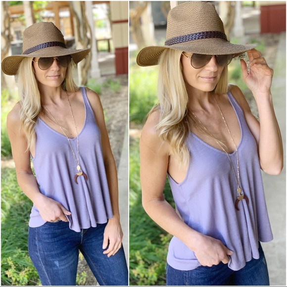 Infinity Raine Tops - ✨LAST ONE✨Lavender ribbed knit swing top Infinity Raine Tops - ✨LAST ONE✨Lavender ribbed knit swing top